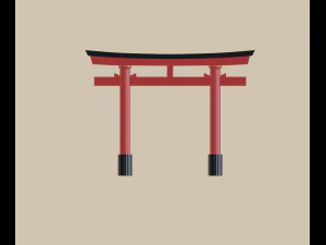 torii gate 3D Model
