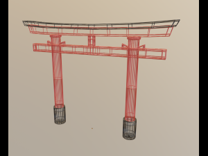 torii gate 3D Model