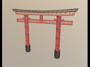 torii gate 3D Model