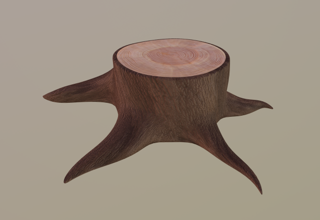 tree stump 3D Model .c4d .max .obj .3ds .fbx .stl .blend