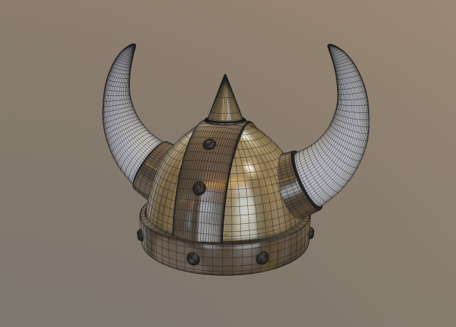 casco vikingo - viking helmet 3D Model in Helmet 3DExport