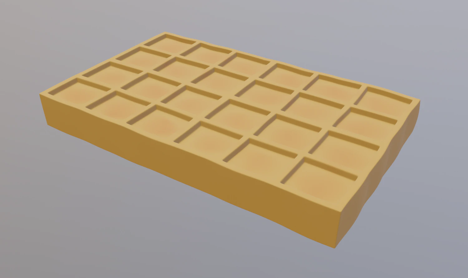 waffle 3D Model .c4d .max .obj .3ds .fbx .stl .blend 