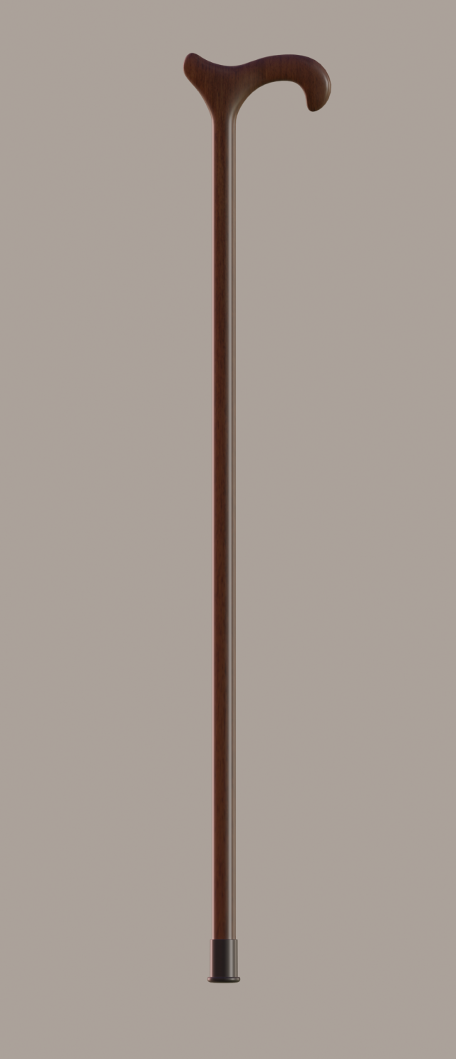 walking stick 3D Модель .c4d .max .obj .3ds .fbx .stl .blend 