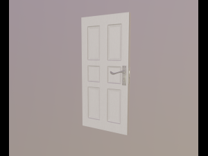 white door 3D-Modell