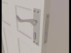 porta bianca Modello 3D
