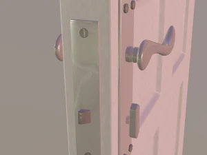 porta bianca Modello 3D