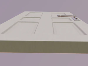 porta bianca Modello 3D
