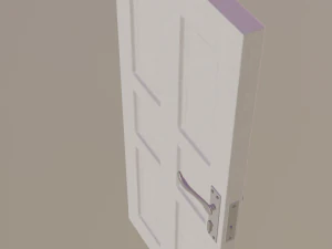 porta bianca Modello 3D