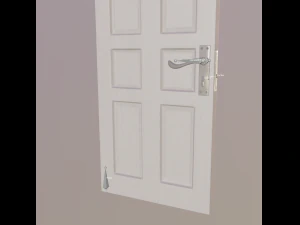 porta bianca Modello 3D