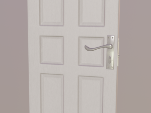 white door 3D Model
