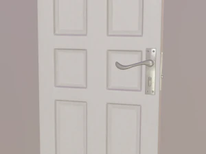porta bianca Modello 3D