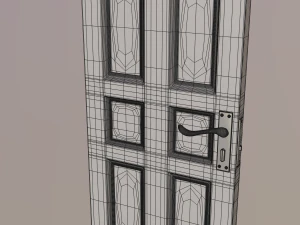 porta bianca Modello 3D