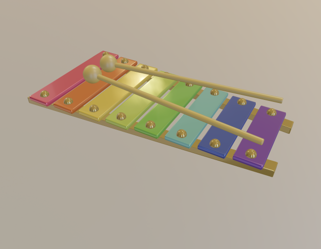 xylophone 3D-Modell .c4d .max .obj .3ds .fbx .stl .blend 