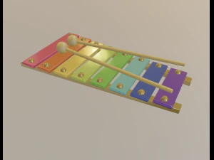xilofone Modelo 3D