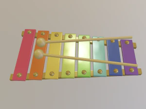xilofono Modello 3D