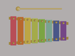 xylophone 3D-Modell