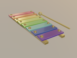 xylophone 3D-Modell