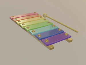 xilofono Modello 3D