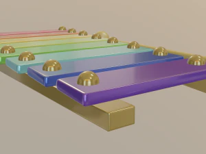 xilofono Modello 3D
