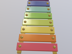 xylophone 3D-Modell