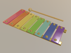 xylophone 3D-Modell