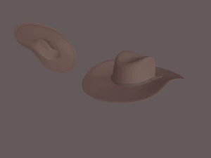 ковбойская шляпа 3D Модель