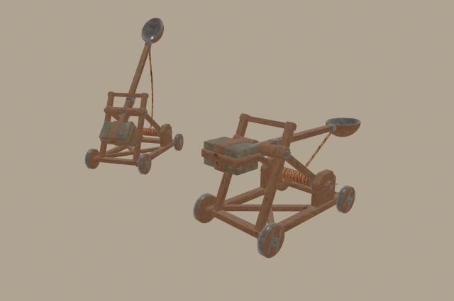 catapult Modèle 3D .c4d .max .obj .3ds .fbx .stl .blend 