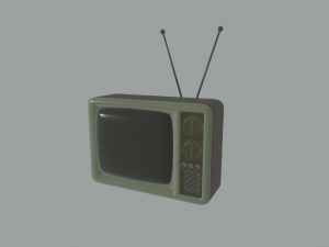 retro tv 3Dモデル