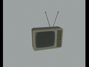 retro tv 3Dモデル