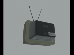 retro tv 3Dモデル