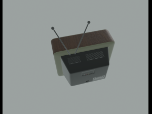 retro tv 3Dモデル