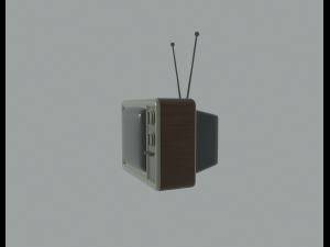 retro tv 3Dモデル