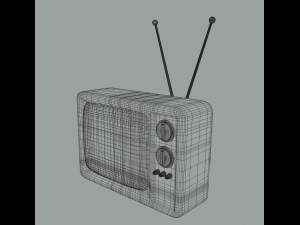retro tv 3Dモデル