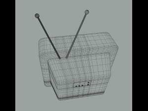 retro tv 3Dモデル