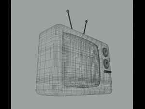 retro tv 3Dモデル