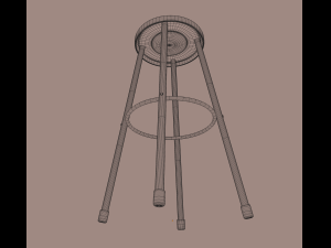 science stool 3D-Modell