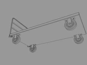 table cart Modèle 3D