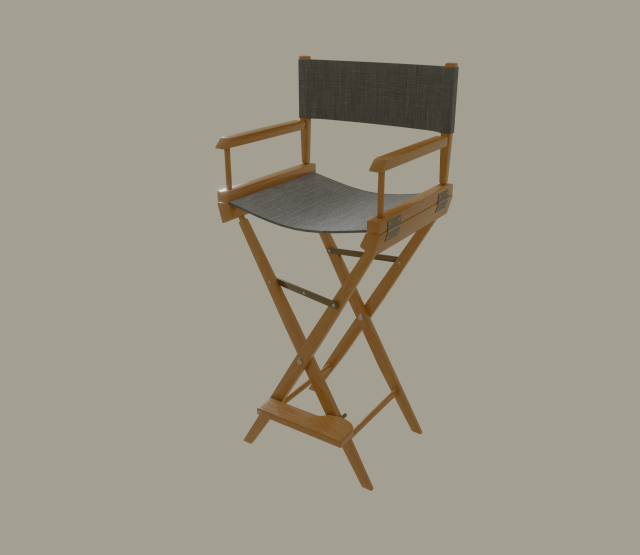 directors production chair 3D 모델 .c4d .max .obj .3ds .fbx .stl .blend
