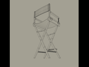 directors production chair 3D 모델
