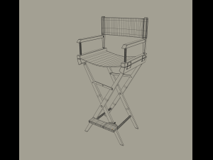 directors production chair 3D 모델