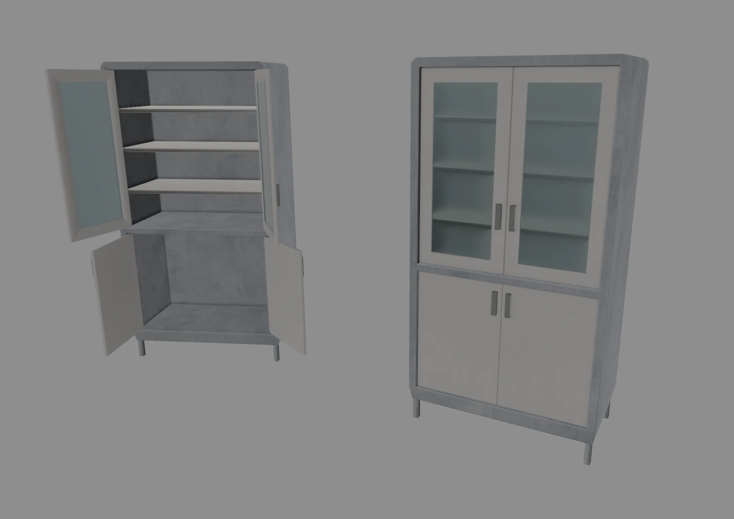 medical cabinet 3D Model .c4d .max .obj .3ds .fbx .stl .blend 
