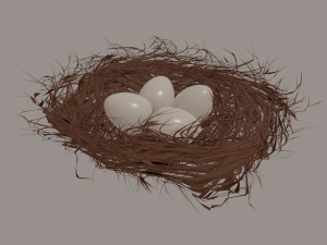 bird nest 3D Модель