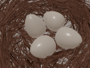 bird nest Modello 3D