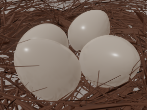 bird nest Modello 3D