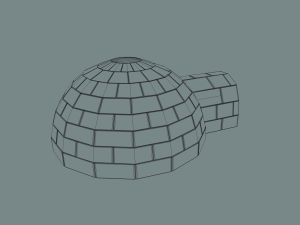igloo Modèle 3D