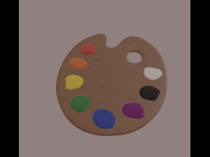painting palette 3D Model
