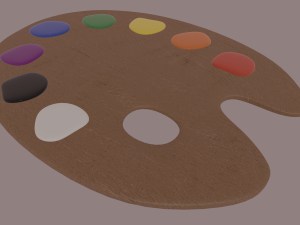painting palette 3D Model