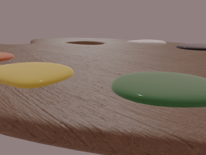 painting palette 3D Model