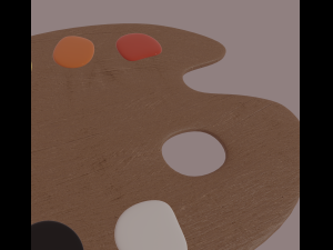 painting palette 3D Model