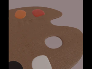 painting palette 3D Model